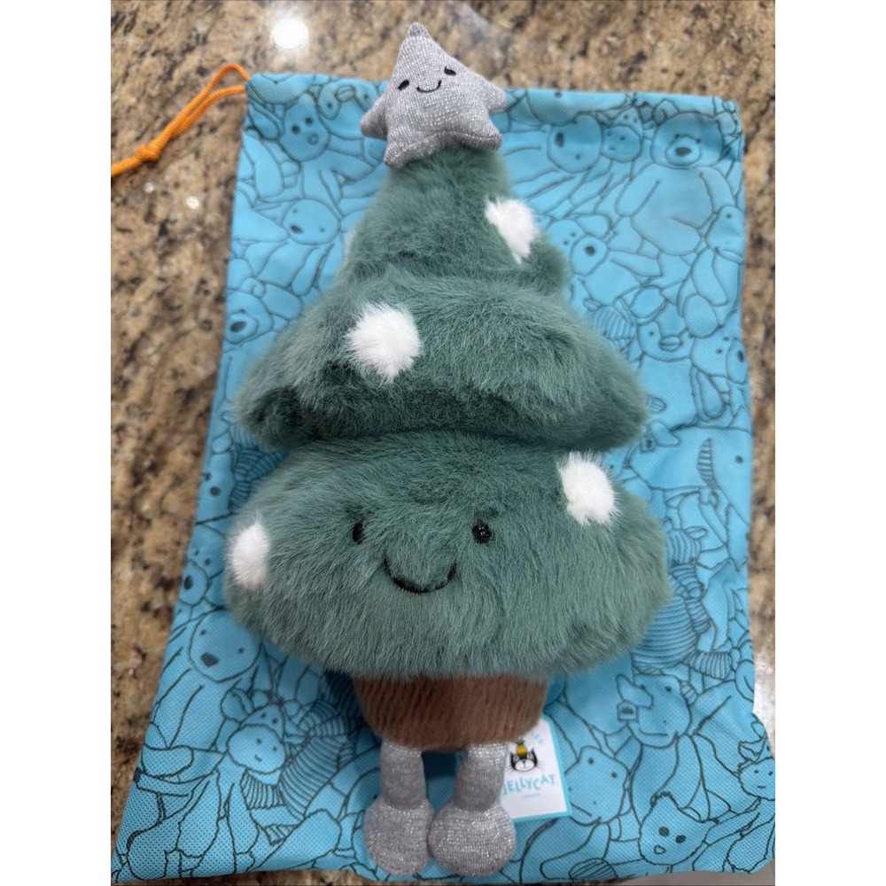 Jellycat Amuseables Christmas Tree Silver Star Holiday 2025 BNWT